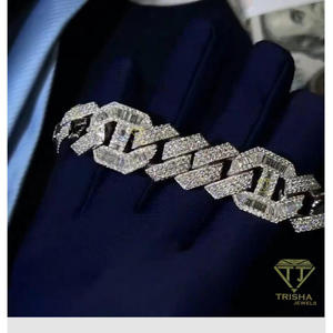 High-End Luxury Bracelet Featuring Emerald Cut Inspired Lab Grown Stones and Fully Flooded Statement Styling - Product Image 5