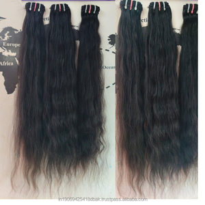 Extensión de cabello ondulado virgen Remy indio de alta calidad 100% Natural 100% cabello humano sedoso y suave sin procesar para trenzar - Product Image 2