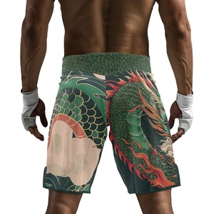 Men MMA Shorts Sublimation Printed <b>Dragon</b> Design Quick Dry 100 Polyester Regular Fit Adult Mixed Martial <b>Arts</b> Training Wear - Product Image 3