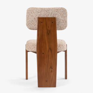 Modern Midcentury Oval <b>Dining</b> <b>Table</b> Set <b>with</b> Solid Back <b>Chairs</b> 6 Piece Wood Home Furniture - Product Image 3