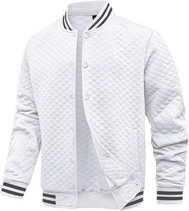 Men's Casual Spring Satin Windbreaker 100% Cotton <b>Waterproof</b> Breathable <b>Thin</b> Athletic Varsity <b>Jacket</b> Front Logo Customizable - Product Image 3