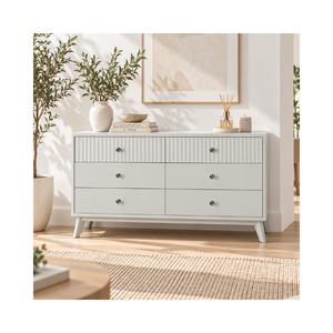 EVEREST Kollektion Schlafzimmermöbel Modernes Design 10 Jahre Garantie Hochwertige Holzkommode mit 6 Schubladen - Product Image 1