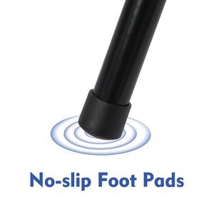 Modern Vinyl Padded Folding Counter <b>Stool</b> Black Set of 2 for <b>Dining</b> or Hotel - Product Image 4