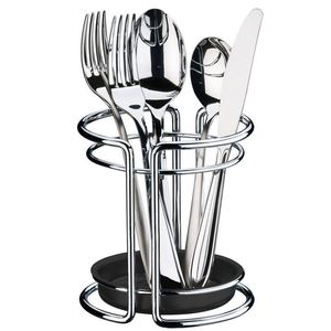 Organizador de cubiertos de hierro duradero y resistente al óxido, diseñado para mantener los utensilios de cocina y los herramientas de cocina cuidadosamente organizados - Product Image 1