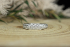 Nuevo Anillo de Plata S925, Estilo Europeo y Americano, Completamente Incrustado, Estilo de Moda de Instagram, Joyería de Boutique para Mujer - Product Image 2