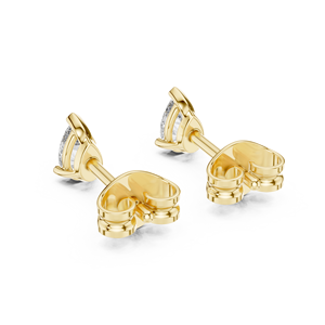 Pendientes de Diamantes Cultivados en Laboratorio con Corte Pera de 0.25CT, Chapados en Oro Amarillo de 18K y Rodio, Regalo para Mujer, Compromiso, Boda, San Valentín - Product Image 3