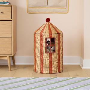 Panier en jacinthe d'eau tressé en forme de tente, panier de rangement fait main, vente en gros, écologique, fabriqué au Vietnam - Product Image 3