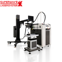 Machine de réparation de moules au laser pulsé de haute précision 300W, soudeuse laser de type table pour la réparation d'outillage et de moules métalliques
