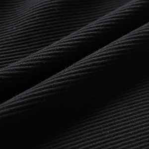 Shorts pour hommes noirs respirants en tissu décontracté d'été, coupe Bermuda, avec cordon de serrage, taille mi-haute, taille personnalisée - Product Image 4