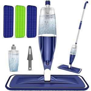 Mop Spray in Microfibra per Pavimenti in Legno, 3 Panni Lavabili e Riutilizzabili per Pulizia a Secco e Umido, Modello Piatto per Swiffer Powermop - Product Image 1