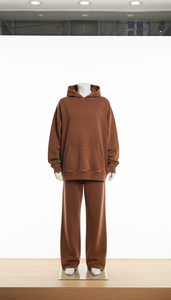 Conjunto Deportivo de Felpa de Algodón Personalizado, Tejido Suave, Cálido y Transpirable, Ajuste Cómodo, Ropa Casual Diaria, Sudadera con Capucha y Pantalones Deportivos - Product Image 2