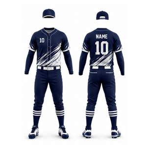 Uniformes de Béisbol y Sóftbol Personalizados al por Mayor de Alta Calidad, Transpirables, Antibacterianos, de Secado Rápido, 100% Poliéster - Product Image 5