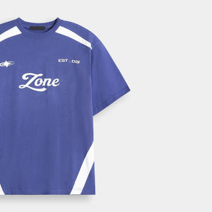 Camiseta de algodón suave informal con cuello redondo unisex de dos tonos y manga corta para verano, 100% algodón, informal, para uso diario. - Product Image 2