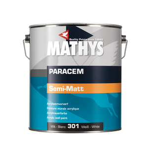 PARACEM Semi-Mat Blanc, 4L, Pot de Couleur - Product Image 1