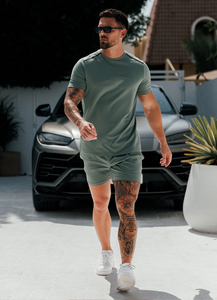 Camiseta de Manga Larga para Hombre, Unisex, con Costuras en Contraste de Color, Tejida en Poliéster/Algodón, Estilo Holgado, para Verano - Product Image 3