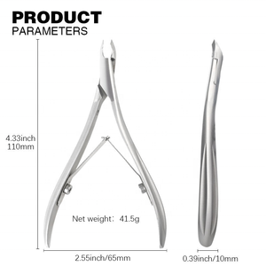 <b>Pro</b> Quality Cuticle Nipper Nail Clippers Nails Sharp Cutters Stainless Steel Eco-friendly pack with Custom Logo OEM style - Product Image 3