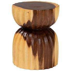 Table d'appoint en bois massif faite à la main, idéale pour l'aménagement d'un intérieur moderne. - Product Image 4