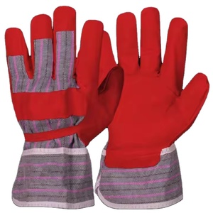 Guantes de Seguridad de Cuero de Cabra Canadiense Resistentes, Textura Lisa, Certificación CE, Grosor de 11 oz, Precio Económico al por Mayor - Product Image 4
