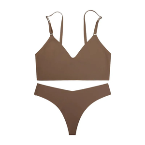 Custom Women Underwear Set Seamless Push Up Bra Panty Set Breathable Cotton Lingerie USA Trendy Comfort Fit Wholesale OEM Deals - Product Image 2