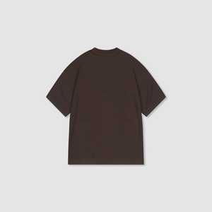 เสื้อยืดโอเวอร์ไซส์ แขนเสื้อแบบแร็กแลน ตัดต่อสี ตัวอักษรด้านหน้า  ตะเข็บแบบพิเศษ ไหล่ตก สไตล์สตรีทแวร์ รับผลิตตามแบบ OEM ODM ขายส่ง น้ำหนัก 320 กรัม พิมพ์ลายดิจิตอล - Product Image 2