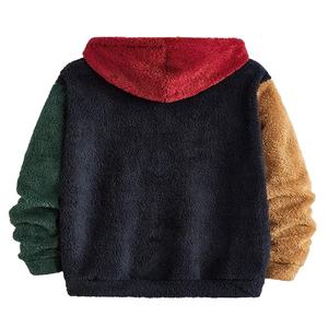 New Arrival High Quality <b>Sherpa</b> Fluffy Fleece <b>Hoodie</b> Customized Unisex Pullover Autumn/Winter Embossed Print Streetwear Casual - Product Image 2