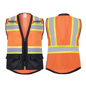 High Visibility Safety Vest <b>Reflective</b> Driving <b>Jacket</b> Night Security Waistcoat With Pockets For Work <b>Running</b> <b>Reflective</b> Vest - Product Image 3