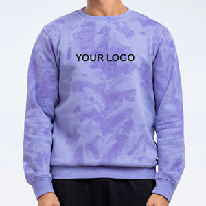 เสื้อสเวตเตอร์คอกลมของผู้ชายเสื้อมีฮู้ดผ้ามัดย้อมสำหรับผู้ชายดีไซน์ใหม่ล่าสุดสไตล์มืออาชีพ - Product Image 1