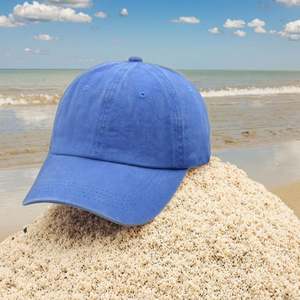 Gorra de béisbol de mezclilla con lavado desgastado y visera, estilo retro, suave, para primavera y verano, protección solar, tipo trucker - Product Image 1