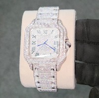 Jam Tangan Mekanik Pria Custom Dial Persegi Kaca Mineral Tali Baja Tahan Karat Tampilan Tanggal Bercahaya untuk Penggunaan Sehari-hari