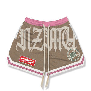 <b>Men's</b> Fashion Style <b>Shorts</b> Blank Custom embriodry <b>patch</b> and printed logo Basketball mesh <b>Short</b> for <b>men</b> & women with side pocket - Product Image 3