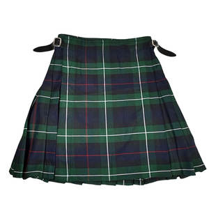 Jupe plissée rétro à carreaux vert-noir motif tartan MacKenzie, kilt traditionnel pour filles 2026 - Product Image 2