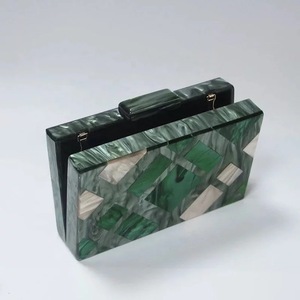 Artistic Resin Jewelry <b>Box</b> With Geometric Pattern Home Decoration Craft Irregular Shape Hand Painted Design - Product Image 1
