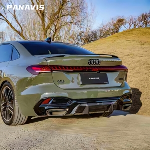 PANAVIS Dry Carbon Fiber Rear Bumper <b>Diffuser</b> Lip Spoiler <b>for</b> Audi A5 A5L S5 2026 - Product Image 4