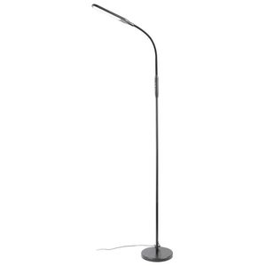 Lampe sur pied LED moderne de 71 pouces avec 4 niveaux de luminosité et 4 réglages de température de couleur, noire, pour salon et hôtel - Product Image 1