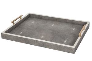 Bandeja de vajilla hecha a mano ecológica de diseño contemporáneo, bandeja de servicio elegante con incrustaciones de hueso duraderas de textura Premium resistente - Product Image 3