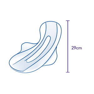 Toallas Sanitarias Premium Sanita de 29 cm con Alas para Uso Nocturno, Alta Absorbencia, Revestimiento Trasero Transpirable, 20 Unidades - Product Image 4