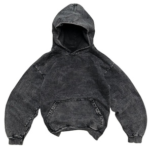 Diseño personalizado de alta calidad lavado ácido hombres sudaderas con capucha vendedor superior ligero cómodo Casual de talla grande hombres lavado ácido sudaderas con capucha 2025 - Product Image 2