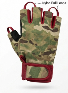 Guantes Deportivos de Medio Dedo, Camuflaje, Cuero PU, Correa de Muñeca Ajustable, Guantes de Camuflaje para Levantamiento de Pesas, Unisex - Product Image 5