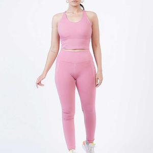 2026 Plus Size Eco-Friendly Yoga Set Fitness Wear <b>Women</b> Sport Bra & <b>Leggings</b> Quick Dry OEM - Product Image 1