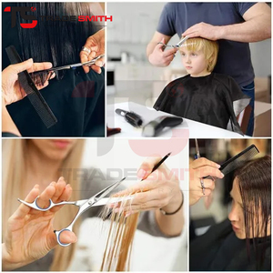 Ensemble de ciseaux de coiffure professionnels de 6 pouces pour la coupe et l'éclaircissement des cheveux, personnalisables - Product Image 6