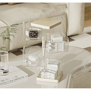 360-Degree 3-Tier 360-Degree Rotating Large Capacity <b>Makeup</b> Organizer Clear Bathroom <b>Vanity</b> Storage Spinning Cosmetic Organizer - Product Image 4