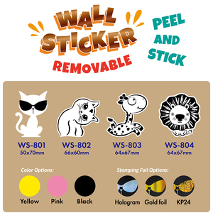 Cute Cartoon Animals Sticker with Waterproof Material - Product Image 2