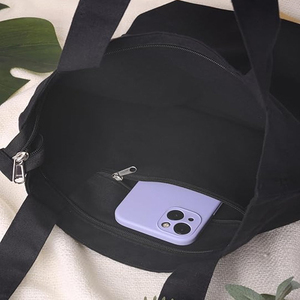 Sac fourre-tout en toile à prix d'usine, sac de courses réutilisable en coton durable, sac écologique avec coutures robustes - Product Image 5