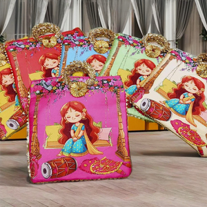 ของชำร่วยงานแต่งงานระดับพรีเมียมสำหรับผู้หญิง ของที่ระลึกงานฮัลดี เมเฮนดี ของขวัญสำหรับเจ้าสาวและเจ้าบ่าว ถุงของขวัญ กระเป๋าใส่ของ ของชำร่วยงานอินเดีย ซันเกต เมเฮนดี นิกะห์ - Product Image 3