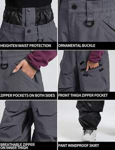 Pantalones de nieve con descuento en oferta, pantalones de esquí cargo baratos al por mayor para hombre y mujer, impermeables, transpirables, para clima frío. - Product Image 5