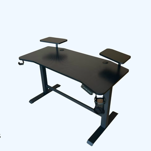 Lumetal Vietnam Indoor Adjustable Commercial Modern Office Building <b>Computer</b> <b>Desks</b> Wood Surface Powder Coated Metal + PB ODM - Product Image 1