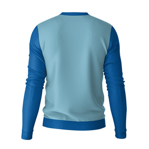 T-shirt en coton à manches longues et col en V pour homme 2026, personnalisable avec logo - Product Image 4
