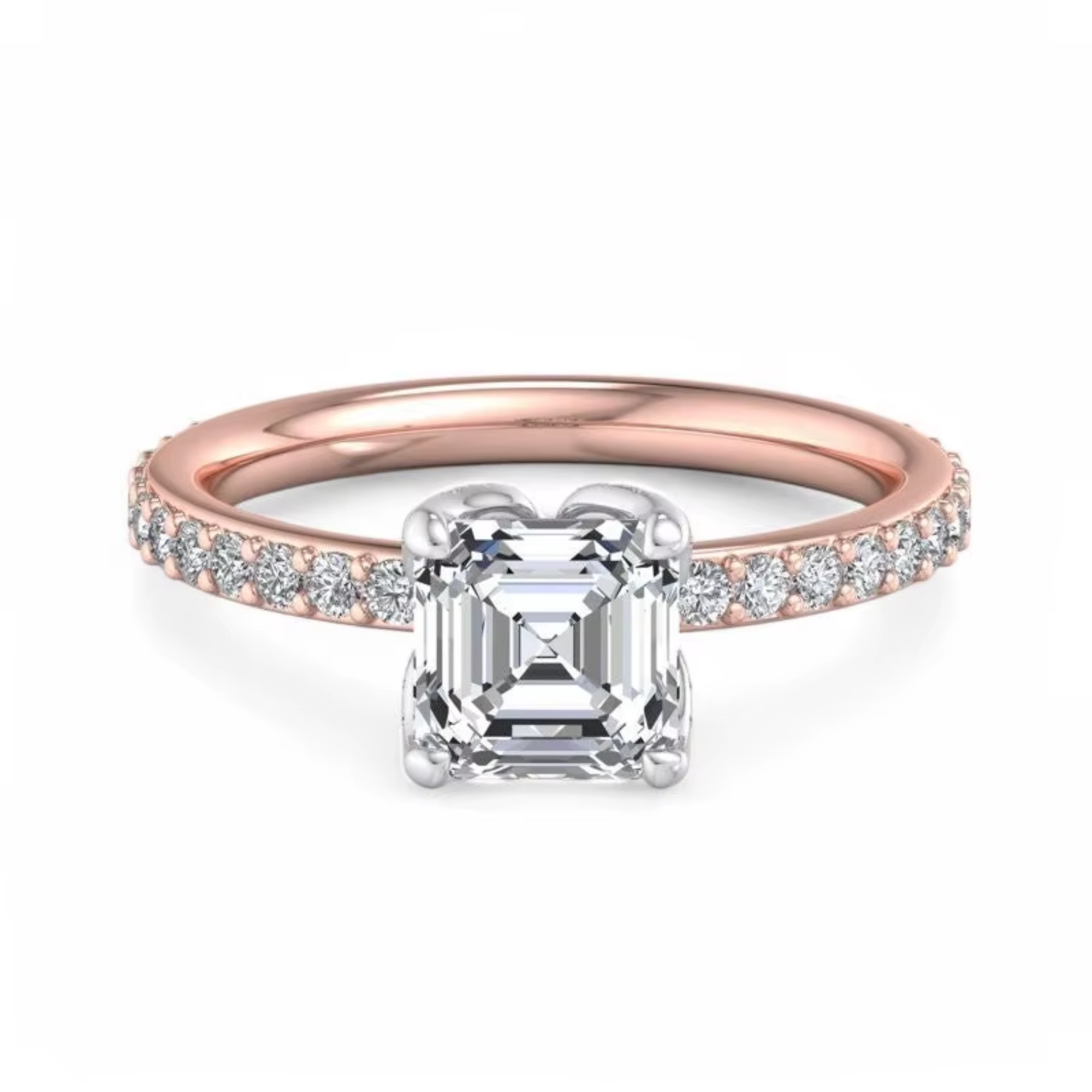 Or 14 carats (Moissanite)