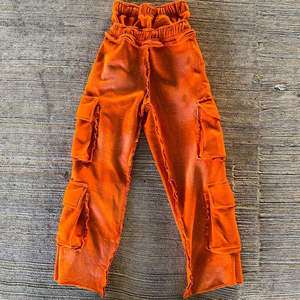 Pantalon de survêtement homme personnalisé avec logo brodé, cordon de serrage, coupe ample, jambe large droite, style flare, en tissu épais - Product Image 5