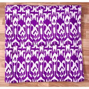 Indian Handmade Vintage Eco-Friendly All-Season Reversible Embroidered <b>Double</b> Size 100% Cotton Kantha Quilt for Home use - Product Image 6